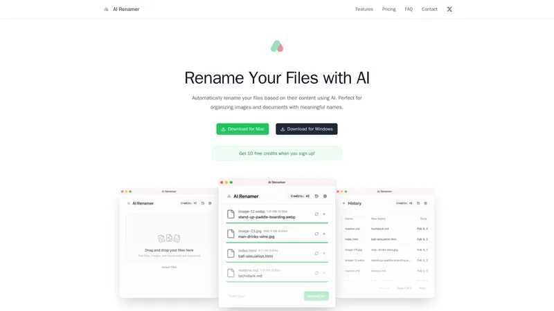 AI Renamer - AI के साथ अपनी फाइलों का नाम बदलें