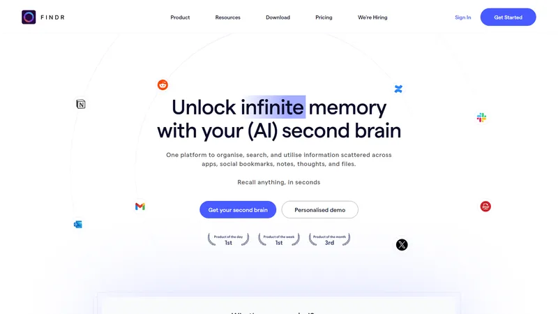 Findr - AIセカンドブレインで無限の記憶を解放