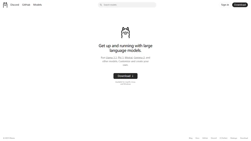 Ollama - 大規模言語モデルを簡単に実行