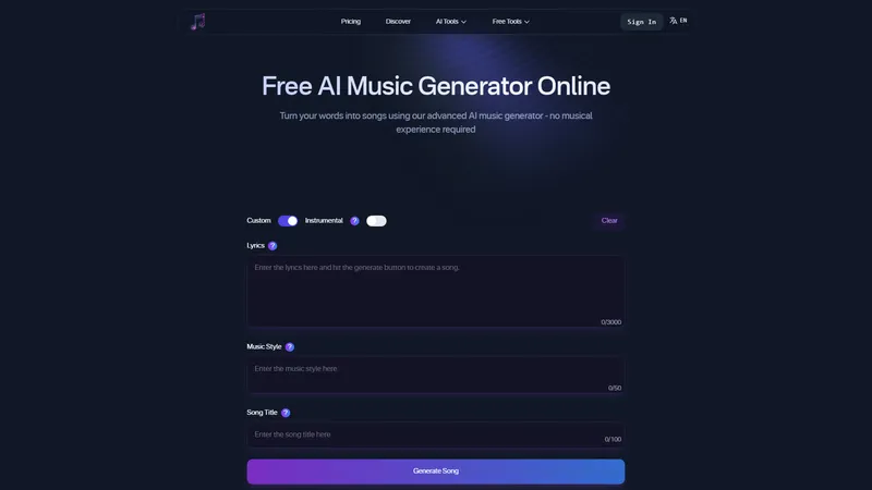 Muzix - 免费在线AI音乐生成器