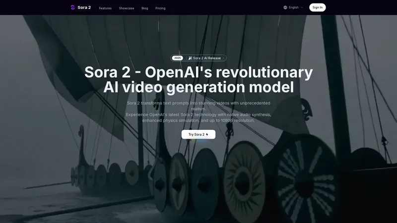 Sora 2 - تحويل النصوص إلى فيديو بواقعية غير مسبوقة