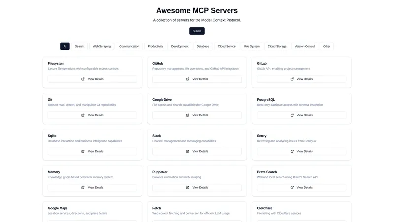 Awesome MCP Servers - Kumpulan Server untuk Protokol Model Context yang Siap Pakai