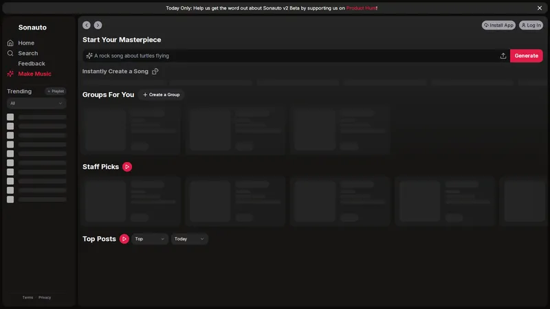 Sonauto - あなたの音楽を創造するAIツール
