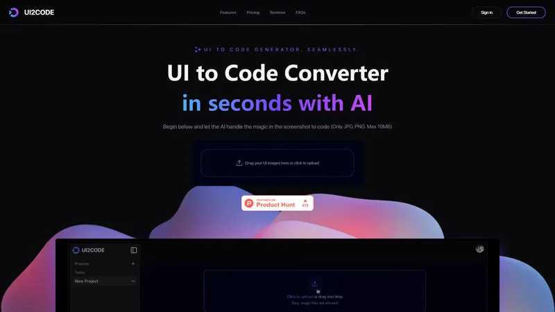 UI2Code - Chuyển đổi thiết kế UI thành code một cách dễ dàng