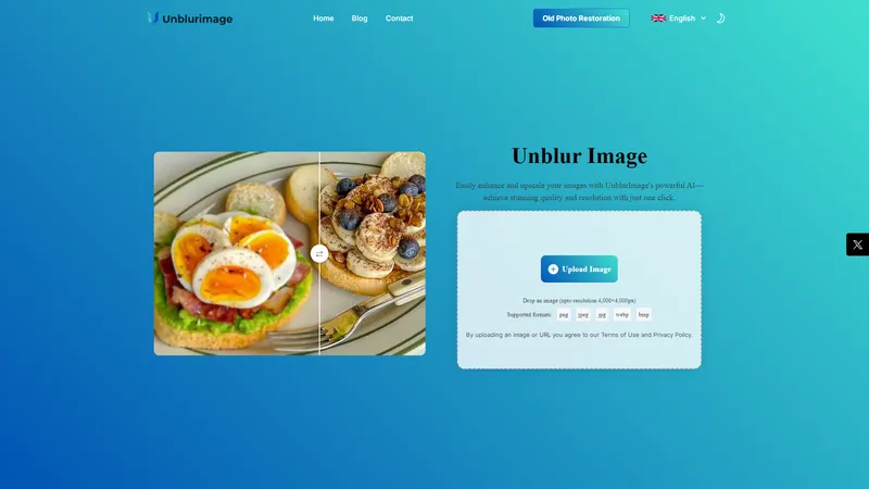 UnblurImage AI - Perjelas Gambar Online - 100% Gratis, Tanpa Daftar, Tanpa Iklan