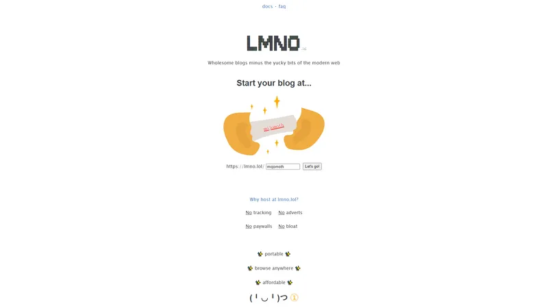 lmno.lol - Blogs saudáveis sem as partes desagradáveis da web moderna