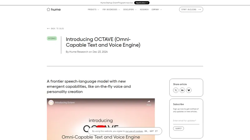 Hume AI - Motor de Texto e Voz Omni-Capaz para IA Empática