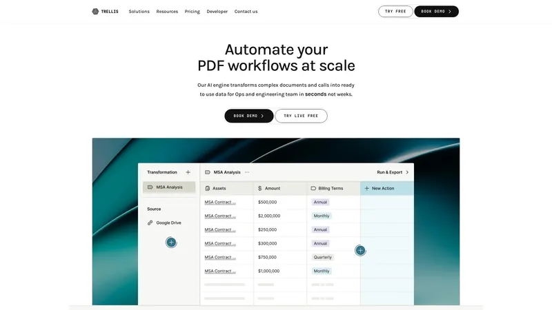Trellis - Automate your PDF workflows at scale with Trellis