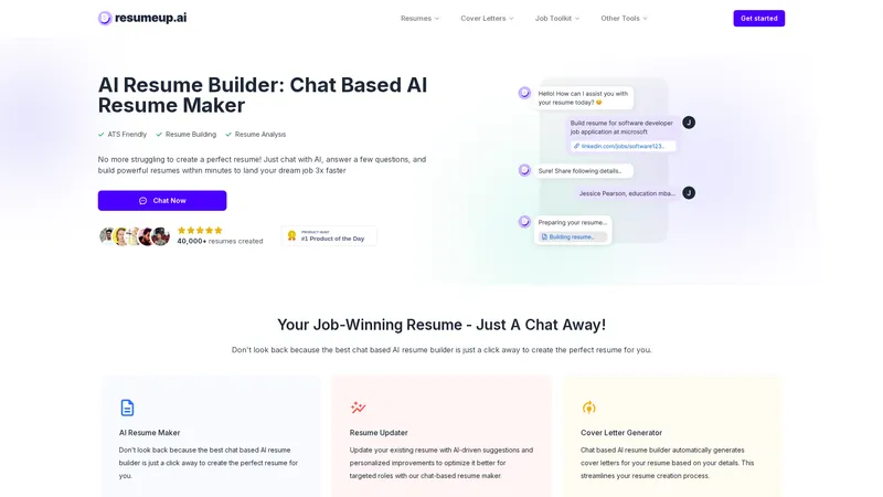 ResumeUp.AI - Pembuat Resume AI Terbaik untuk Karir Sukses