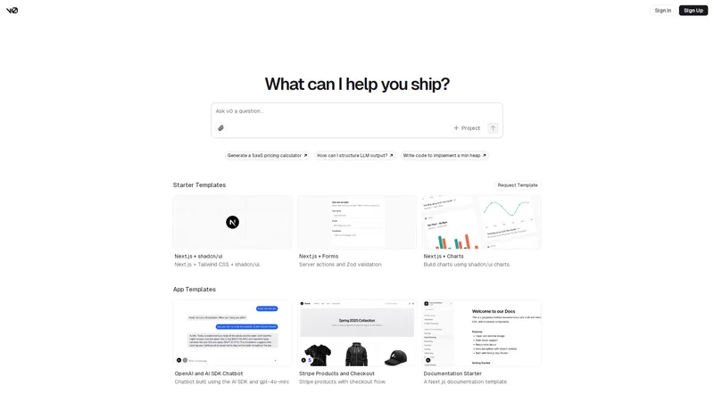 v0 by Vercel - Akselerasi pengembangan aplikasi dengan AI