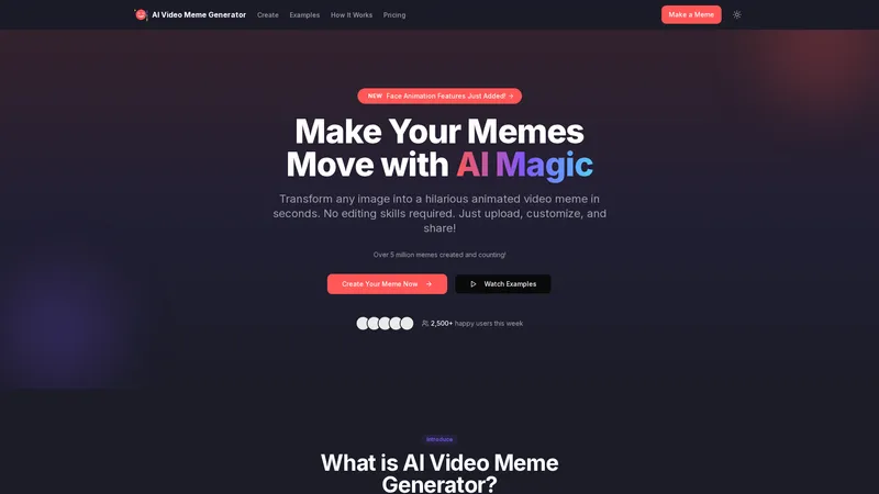 AI Video Meme Generator - हास्यास्पद एनिमेटेड मीम्स बनाने के लिए AI का उपयोग करें