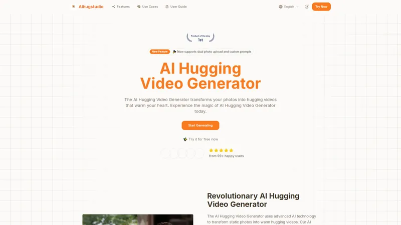 AI Hugging Video Generator - Membuat Video Pelukan dengan AI: Mudah, Efektif, dan Mengharukan