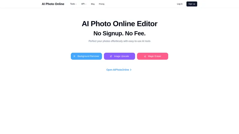AIPhotoOnline - Sempurnakan foto anda dengan mudah menggunakan alat AI yang canggih.