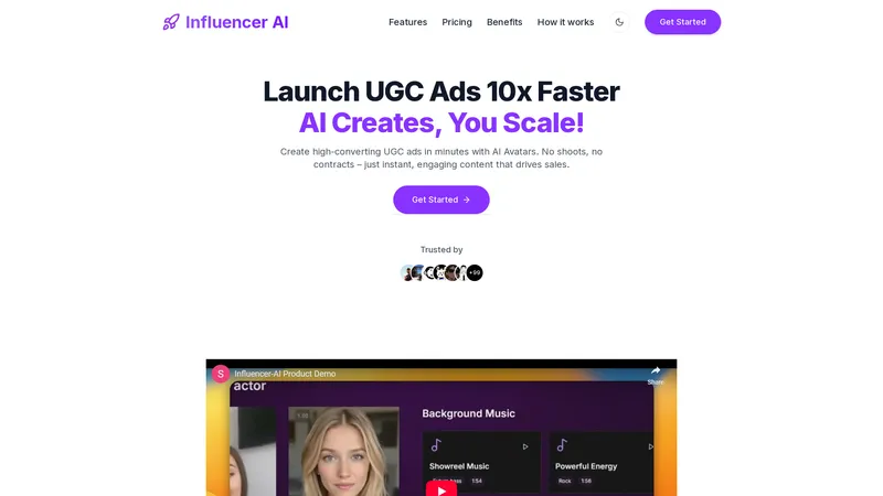 Influencer AI - Créez des contenus UGC 10x plus vite avec l'IA