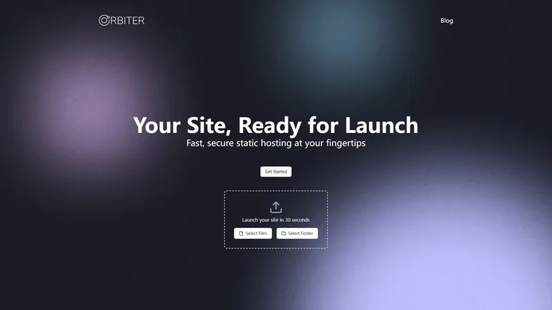 Orbiter - Laman web anda, sedia untuk dilancarkan