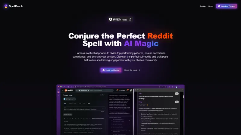 SpellReach - AI-Powered Reddit Post Optimization