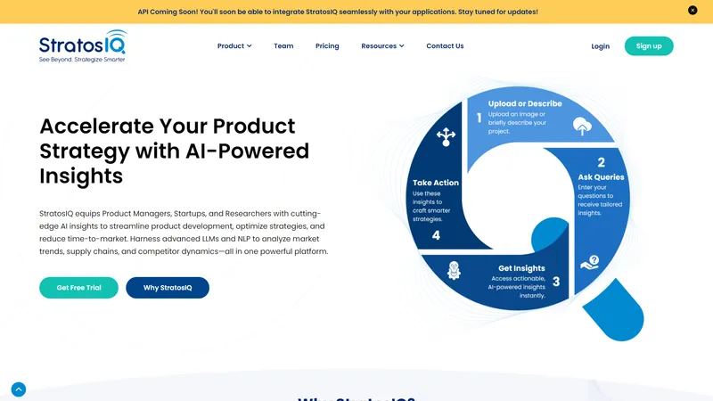 StratosIQ - Acelere sua estratégia de produto com insights impulsionados por IA