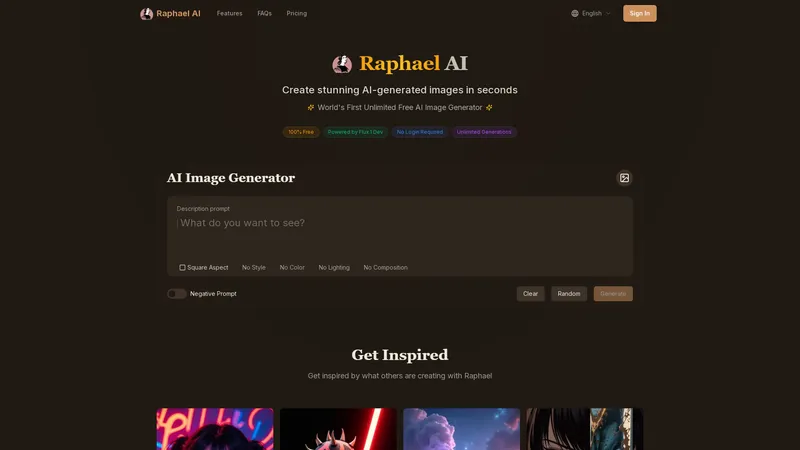 Raphael AI - สร้างภาพ AI ที่สวยงามได้ในไม่กี่วินาที