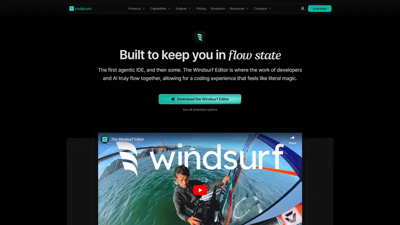 Windsurf Editor by Codeium - Editor AI pertama yang agenik, dan lebih dari itu.