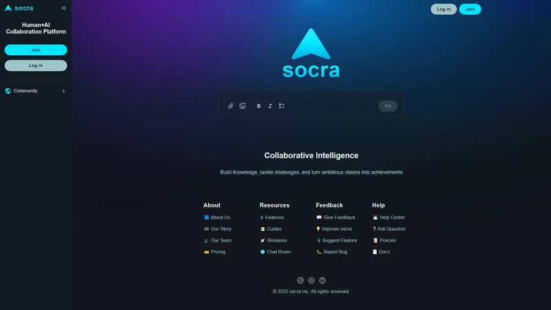 socra - 人类与AI协作平台，助力实现宏伟愿景