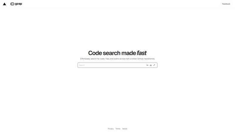 Code Search | Grep by Vercel - Pesquisa de código eficiente e integrada