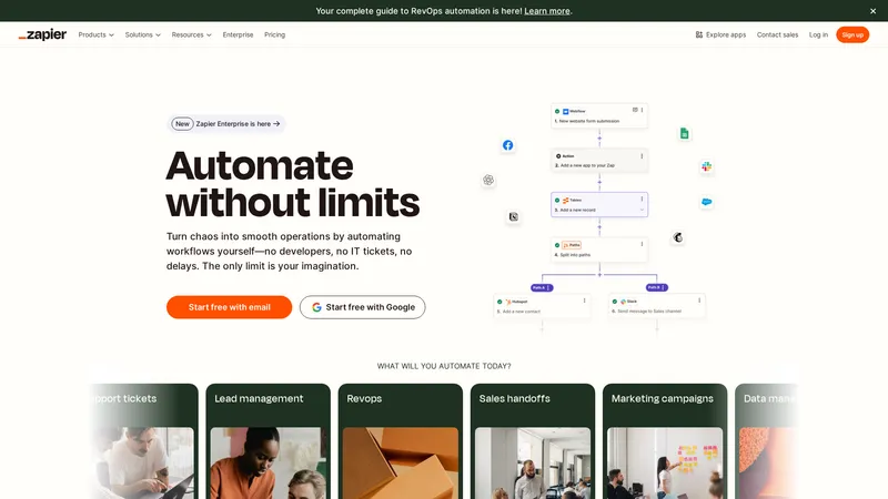 Zapier - เพิ่มประสิทธิภาพโดยไม่มีขีดจำกัด