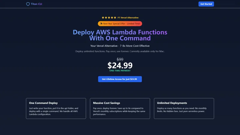 Titan CLI - 一键部署 AWS Lambda 函数,节省 7-8 倍成本