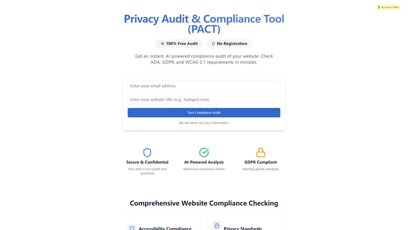 Privacy Audit & Compliance Tool - AI Website Audit - AIが支えるWebサイトのコンプライアンス監査ツール