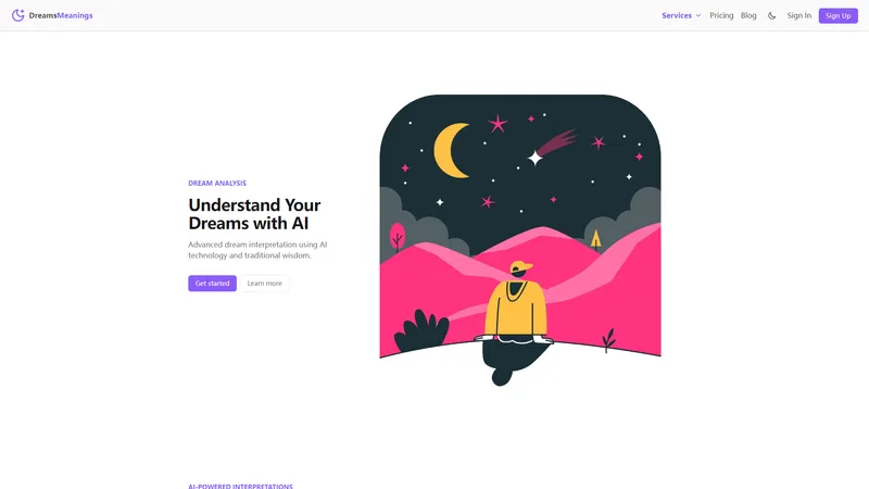 Dreams Meanings - 用AI解读你的梦境