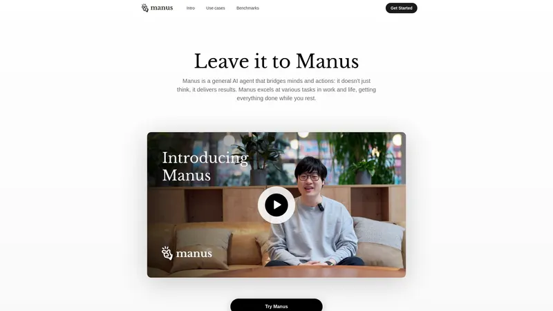 Manus - Bridging minds and actions with AI