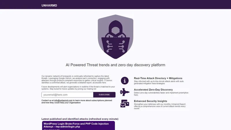 Unharmd - ハッカソンで生まれた、安全なデジタル世界を目指すプラットフォーム