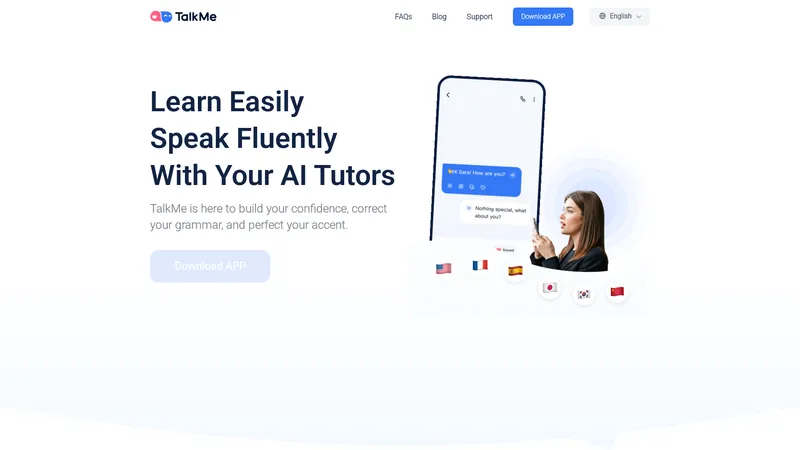 TalkMe - अपने व्यक्तिगत AI ट्यूटर्स के साथ भाषाएं सीखें और बोलें
