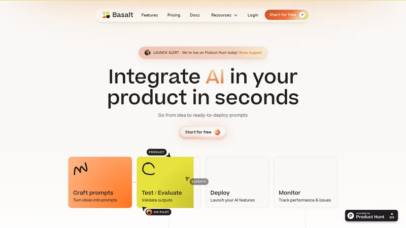 Basalt - Создавайте AI-функции, которые работают как команда