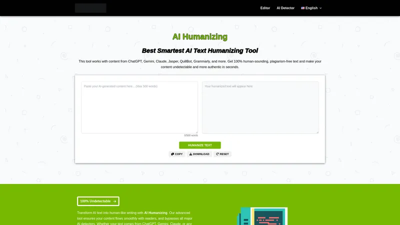 AI Humanizing - เครื่องมือแปลงข้อความ AI ให้เป็นเหมือนมนุษย์ที่ฉลาดที่สุด