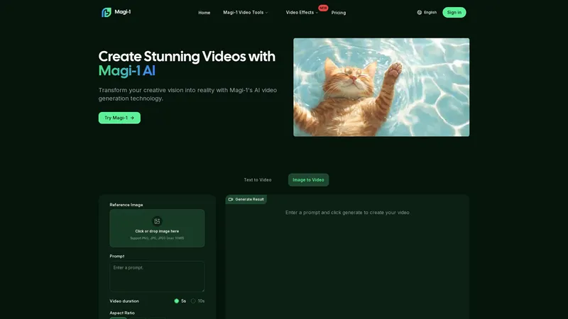 Magi-1 - Trasforma testo e immagini in video con AI