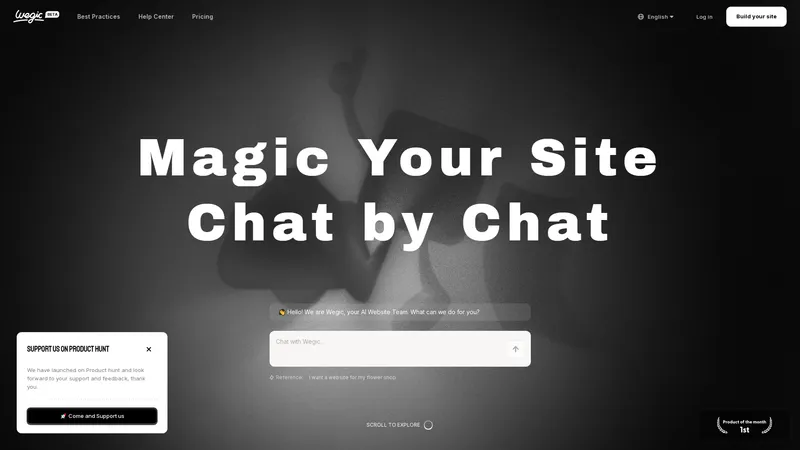 Wegic - Wegic: Tim AI Anda untuk Desain, Pengembangan, dan Manajemen Website