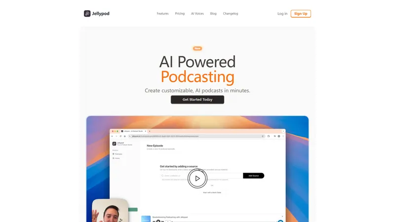 Jellypod - Tạo podcast AI tùy chỉnh chỉ trong vài phút