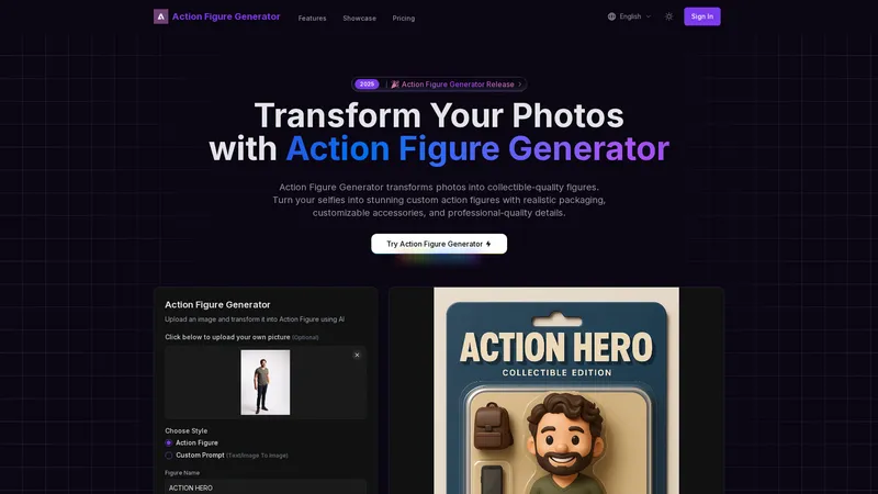 Action Figure Generator - Transformez vos photos en figurines de collection