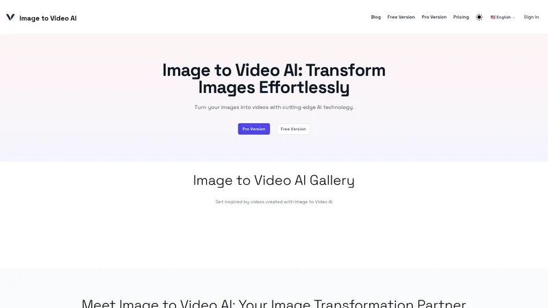Image to Video AI - Transformez vos images en vidéos avec une technologie IA de pointe